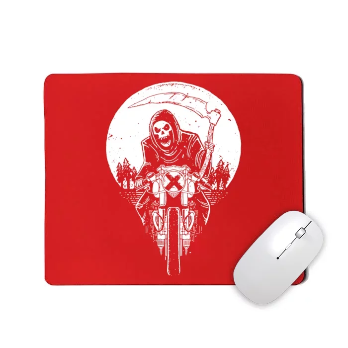 Grim Racer Biker Vest Metal Rock Goth Reaper Motorcycle Death Mousepad