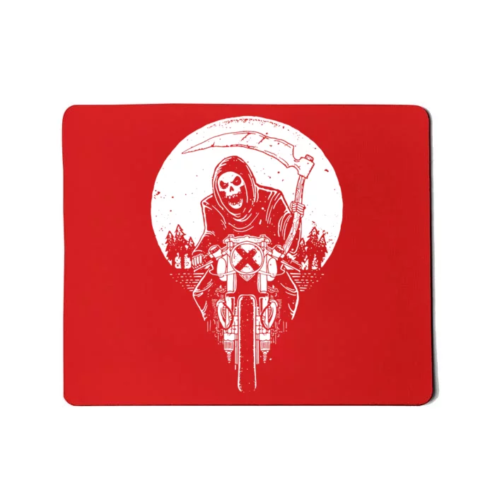 Grim Racer Biker Vest Metal Rock Goth Reaper Motorcycle Death Mousepad