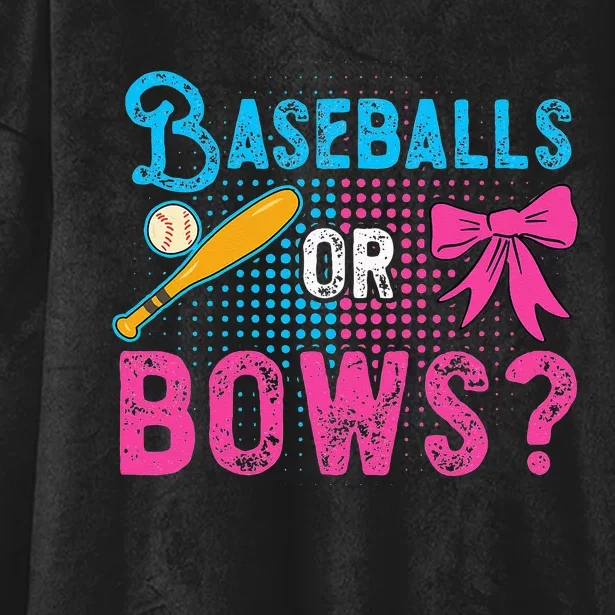 Gender Reveal Baseball Quote for a Baseball Family Hooded Wearable Blanket