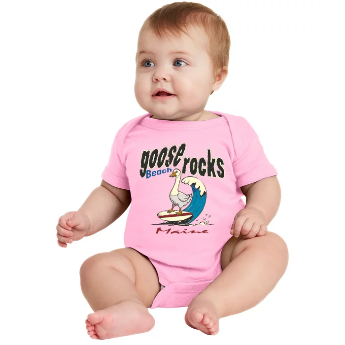 Goose Rocks Beach Maine Baby Bodysuit