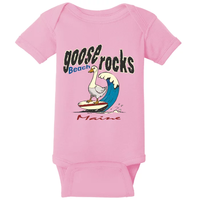 Goose Rocks Beach Maine Baby Bodysuit