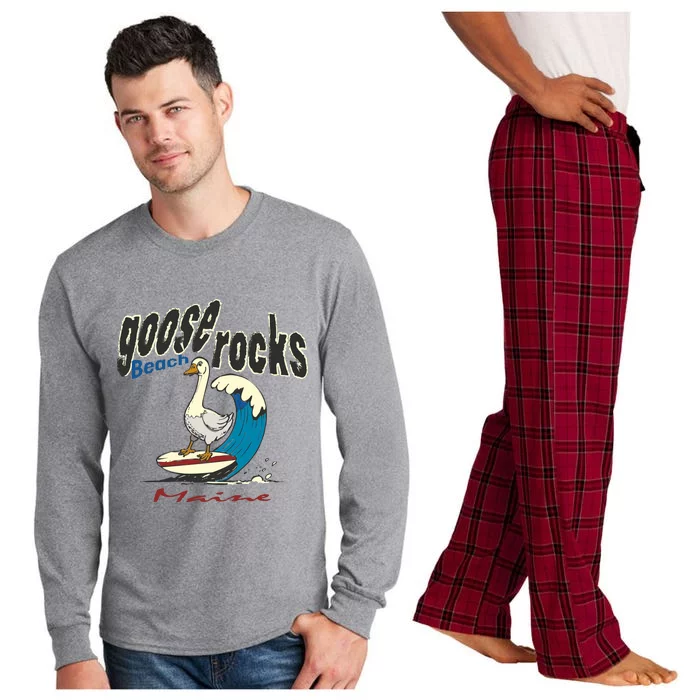 Goose Rocks Beach Maine Long Sleeve Pajama Set