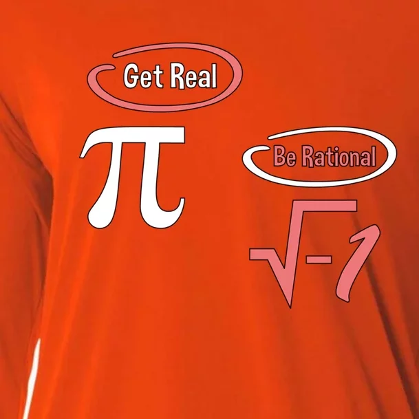 Get Real Be Rational National Pi Day Nerdy Fun Gift Cooling Performance Long Sleeve Crew