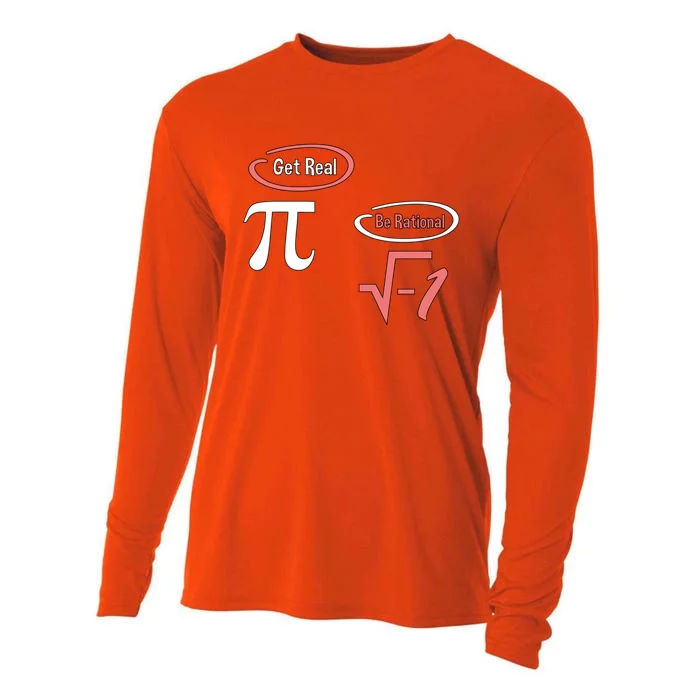 Get Real Be Rational National Pi Day Nerdy Fun Gift Cooling Performance Long Sleeve Crew