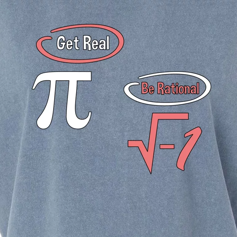 Get Real Be Rational National Pi Day Nerdy Fun Gift Garment-Dyed Women's Muscle Tee