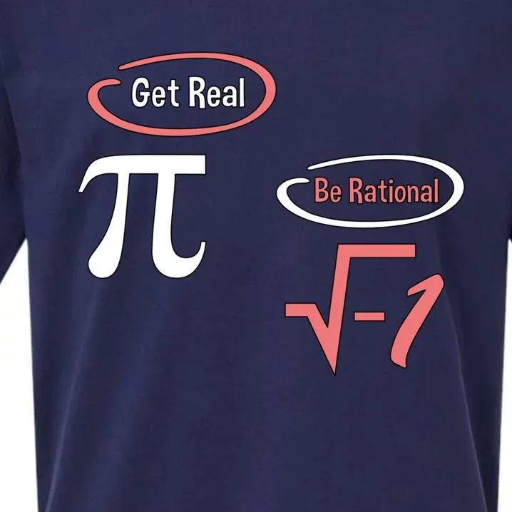 Get Real Be Rational National Pi Day Nerdy Fun Gift Sueded Cloud Jersey T-Shirt