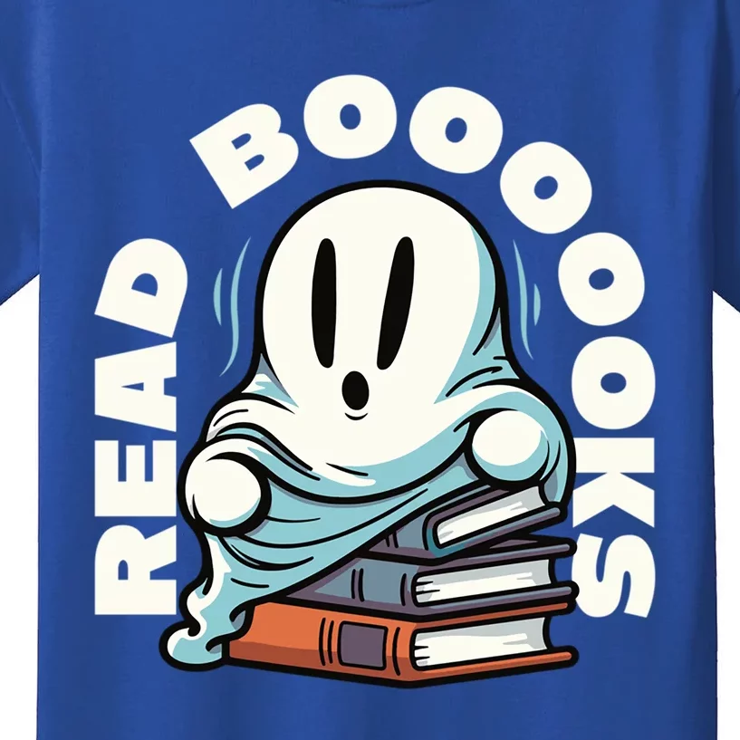 Ghost Reading Books Gift Kids T-Shirt