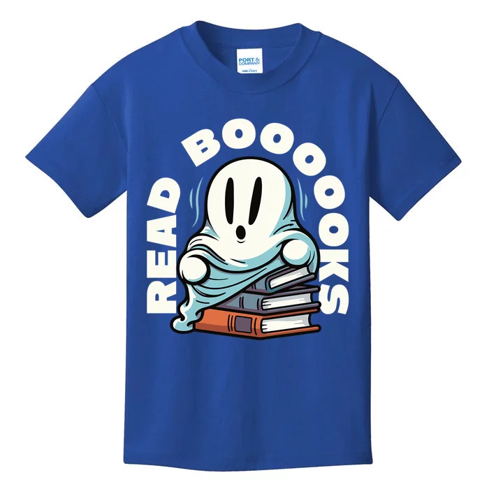 Ghost Reading Books Gift Kids T-Shirt