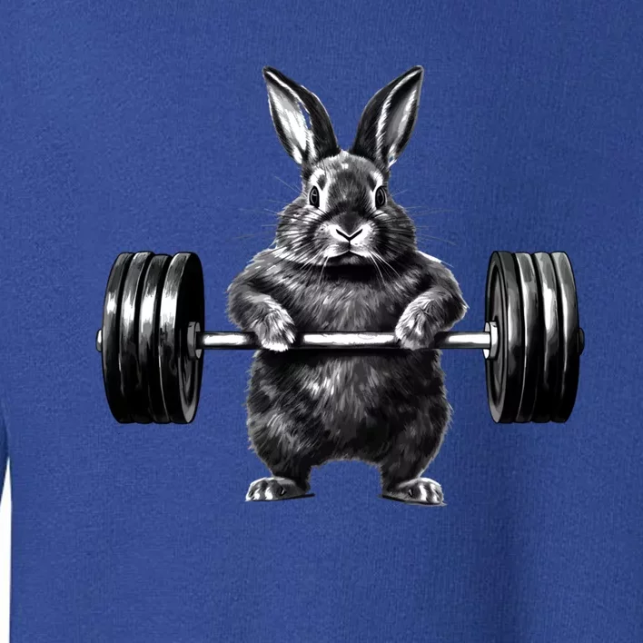 Gym Rabbit Bodybuilder Weight Lifting Rabbit Training Fitness Meaningful Gift Toddler Sweatshirt