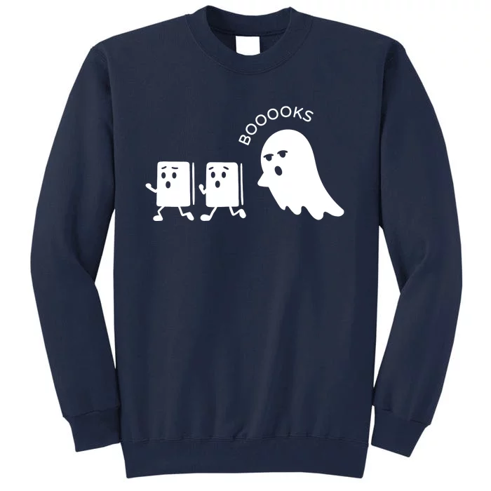 Ghost Reading Books Halloween Tall Sweatshirt