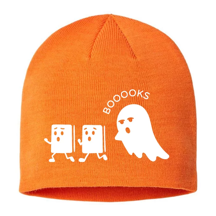 Ghost Reading Books Halloween 8 1/2in Sustainable Knit Beanie