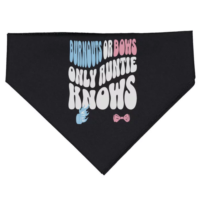 Gender Reveal Burnouts Or Bows New Aunt USA-Made Doggie Bandana