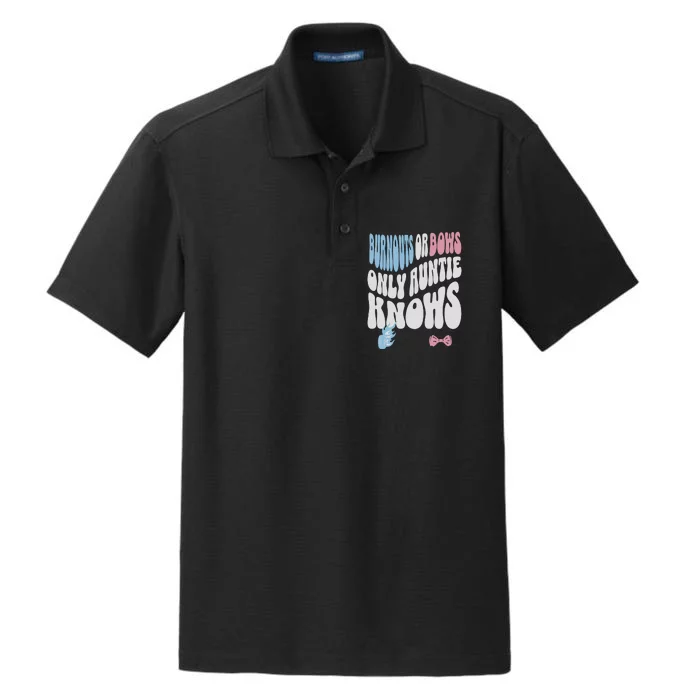 Gender Reveal Burnouts Or Bows New Aunt Dry Zone Grid Performance Polo