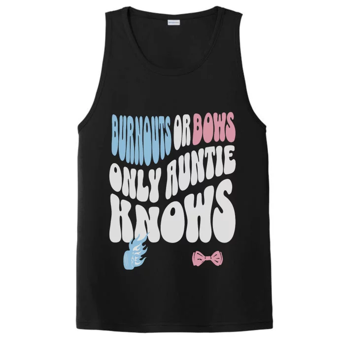 Gender Reveal Burnouts Or Bows New Aunt Performance Tank