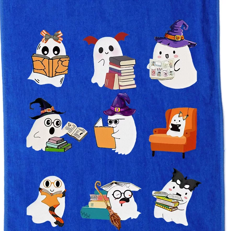 Ghosts Reading Books Teacher Halloween Librarian Cute Boooks Platinum Collection Golf Towel