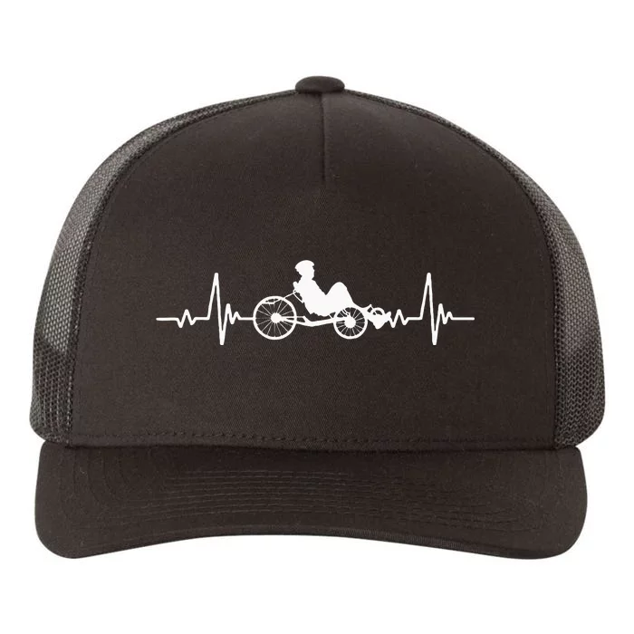 Great Recumbent Bike Heartbeat Design Cycling Yupoong Adult 5-Panel Trucker Hat