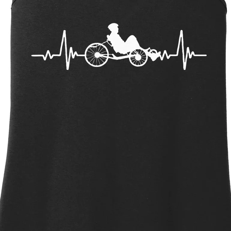 Great Recumbent Bike Heartbeat Design Cycling Ladies Essential Tank