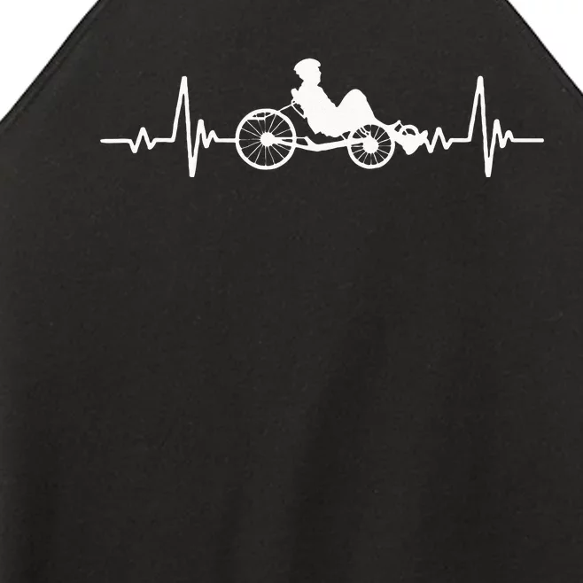 Great Recumbent Bike Heartbeat Design Cycling Women’s Perfect Tri Rocker Tank