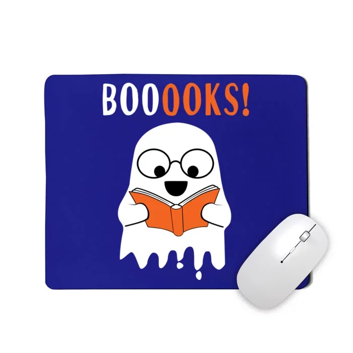 Ghost Reading Books Meaningful Gift Funny Halloween Mousepad