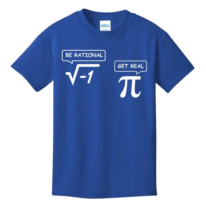 Get Real Be Rational Funny Math Jokes Gift Kids T-Shirt