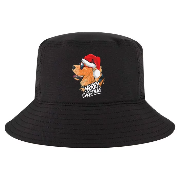 Golden Retriever Christmas Sweater Santa Xmas Dog Christmas Cool Comfort Performance Bucket Hat