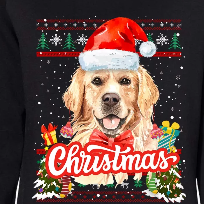 Golden Retriever Christmas Jumper Costume Idea Gift Womens California Wash Sweatshirt