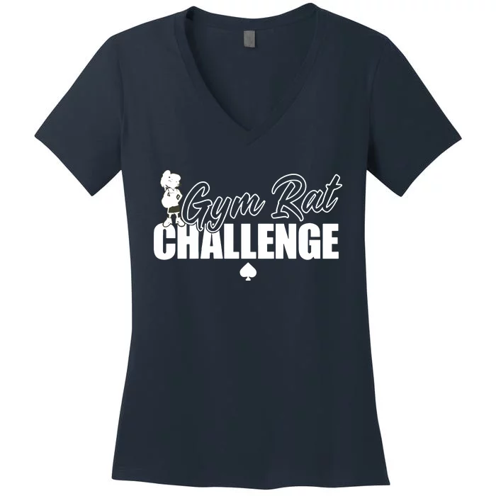 Gym Rat Challenge Champion Women's V-Neck T-Shirt