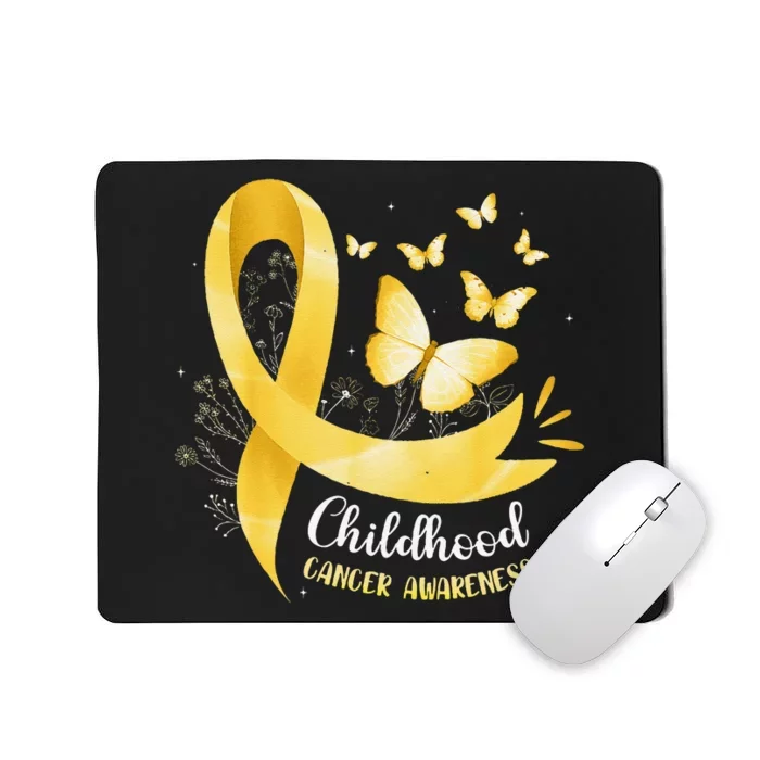 Gold Ribbon Childhood Cancer Awareness Gift Mousepad