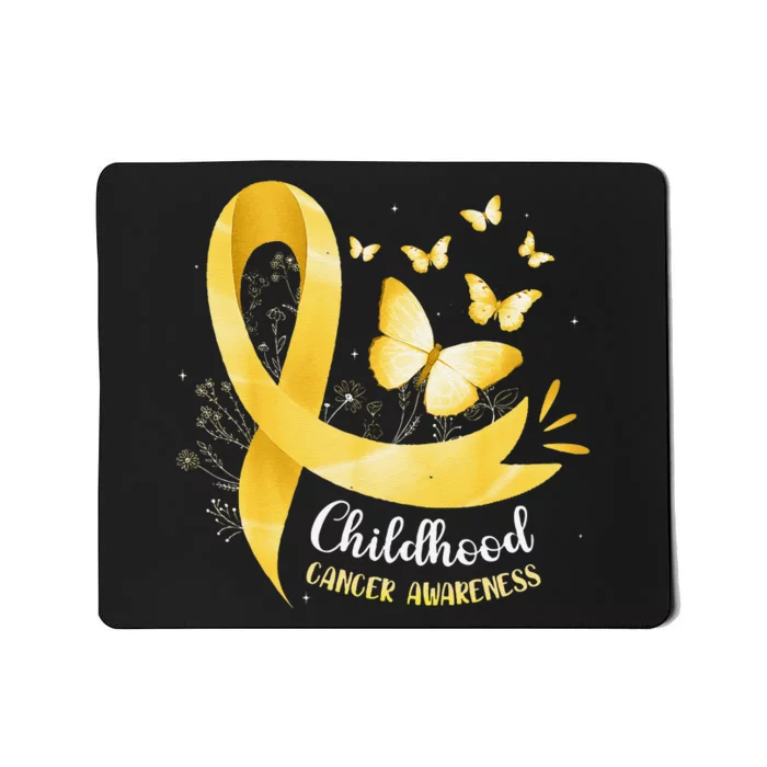 Gold Ribbon Childhood Cancer Awareness Gift Mousepad