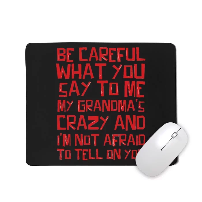 Grandma R Coffeehouse Network Crazy Family Watch Your Mousepad