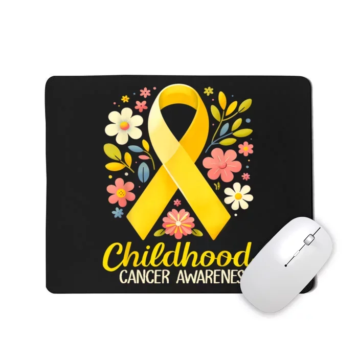 Gold Ribbon Childhood Cancer Awareness Mousepad