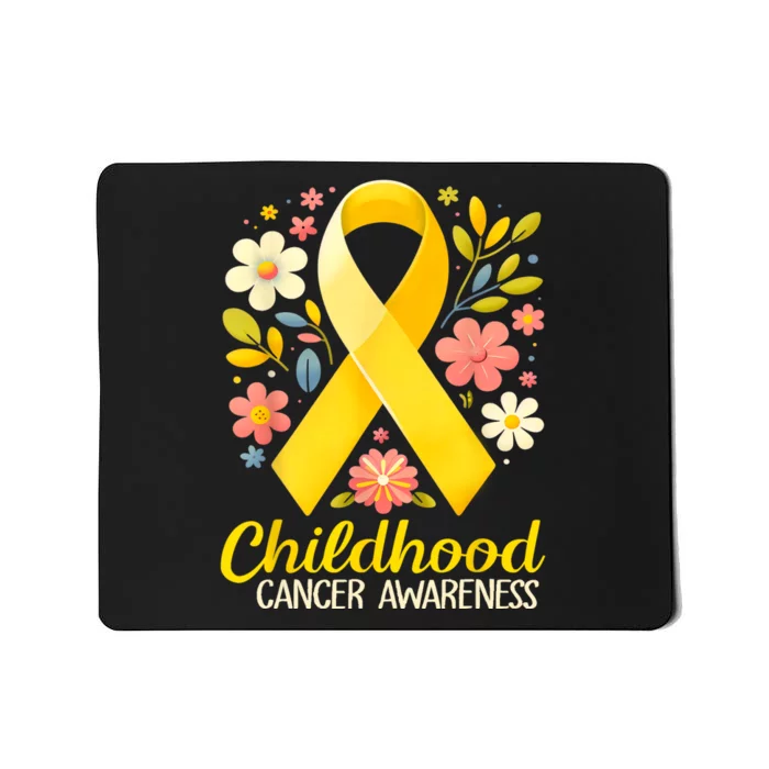 Gold Ribbon Childhood Cancer Awareness Mousepad