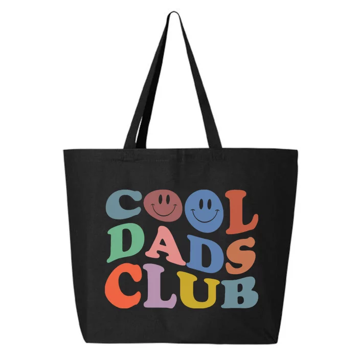 Groovy Retro Cool Dads Club Smile Face Father's Day 25L Jumbo Tote