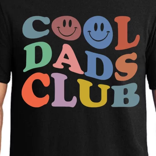 Groovy Retro Cool Dads Club Smile Face Father's Day Great Gift Pajama Set