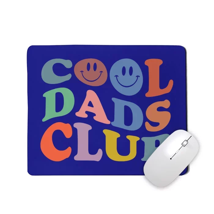 Groovy Retro Cool Dads Club Smile Face Father's Day Great Gift Mousepad