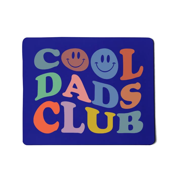 Groovy Retro Cool Dads Club Smile Face Father's Day Great Gift Mousepad