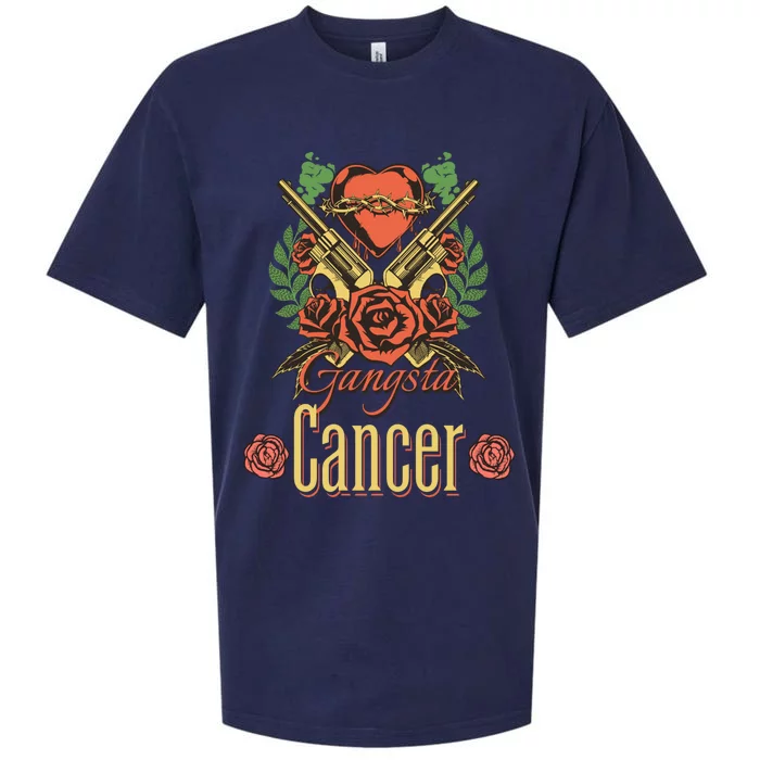 Gangsta Roses Cancer Zodiac Gift Sueded Cloud Jersey T-Shirt