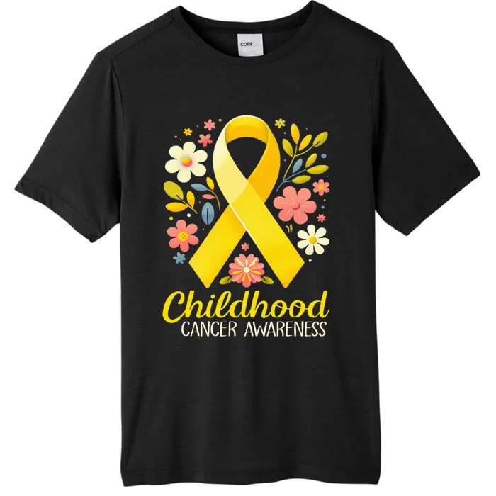 Gold Ribbon Childhood Cancer Awareness ChromaSoft Performance T-Shirt