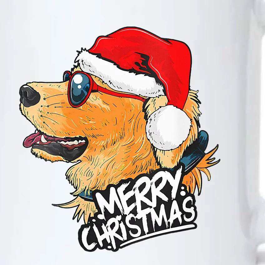 Golden Retriever Christmas Sweater Santa Xmas Dog Black Color Changing Mug