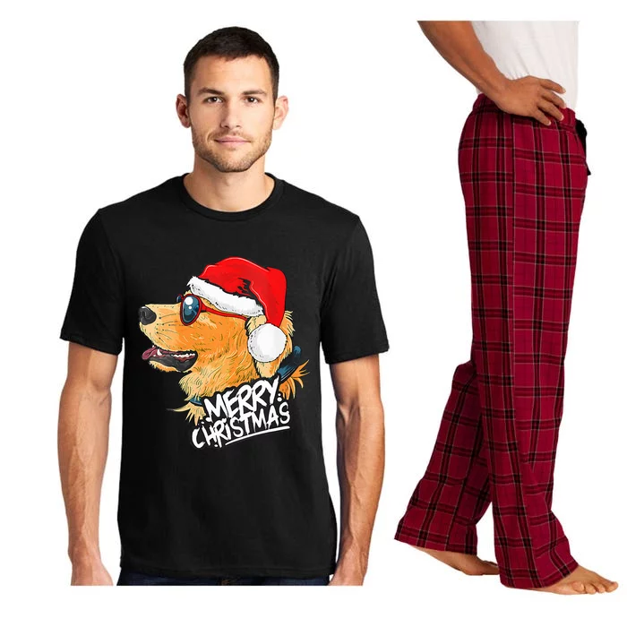 Golden Retriever Christmas Sweater Santa Xmas Dog Pajama Set