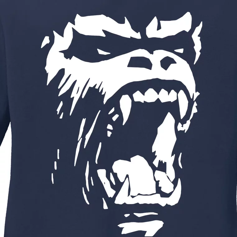 Gorilla Roar Cool Ladies Long Sleeve Shirt