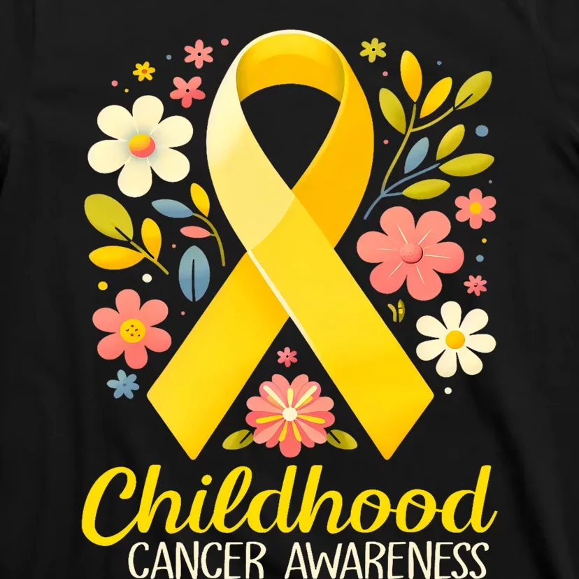 Gold Ribbon Childhood Cancer Awareness T-Shirt