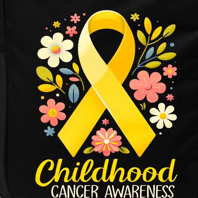 Gold Ribbon Childhood Cancer Awareness Impact Tech Backpack