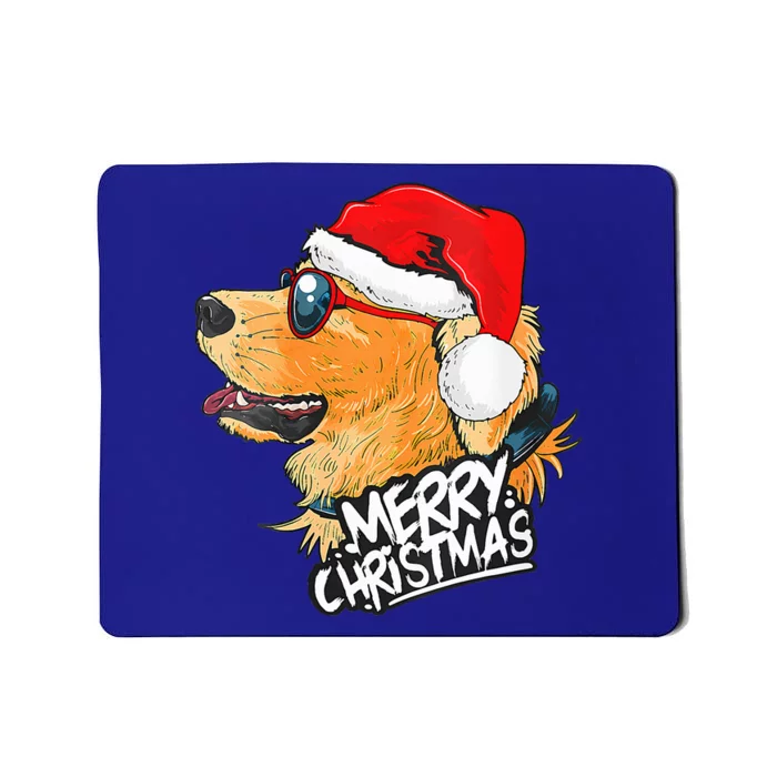 Golden Retriever Christmas Sweater Santa Xmas Dog Christmas Mousepad