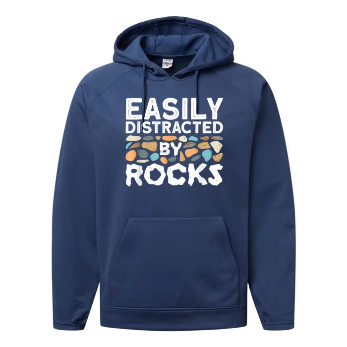 Geology , Rock Collector , Geologist Stone Performance Fleece Hoodie