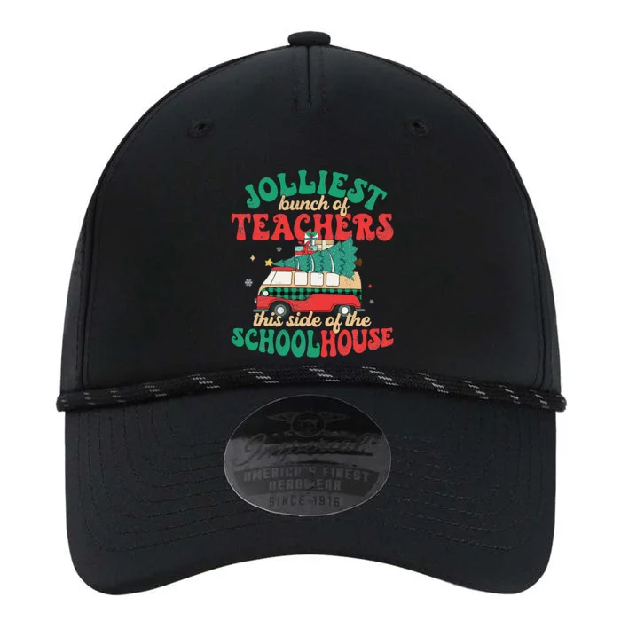 Groovy Retro Christmas Teacher Jolly Vibes Jolliest Bunch Performance The Dyno Cap