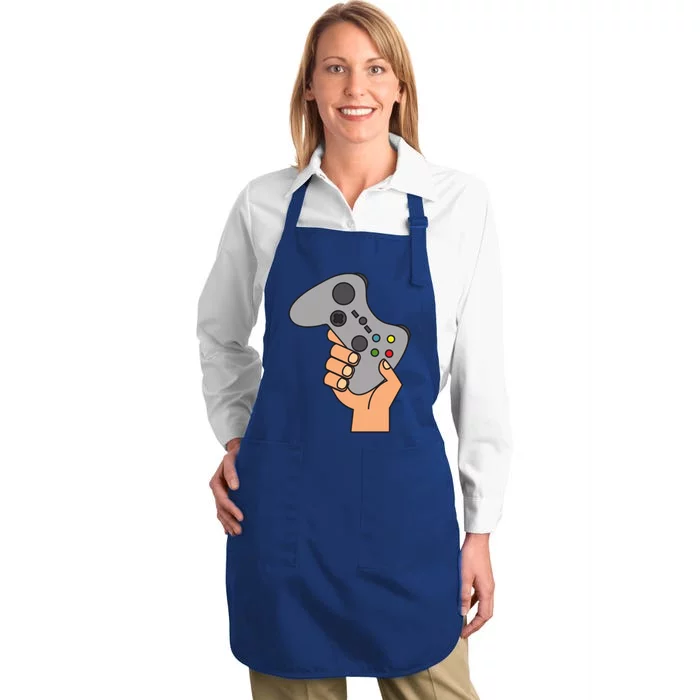 Gamer Remote Control Video Game Meaningful Gift Full-Length Apron With Pocket