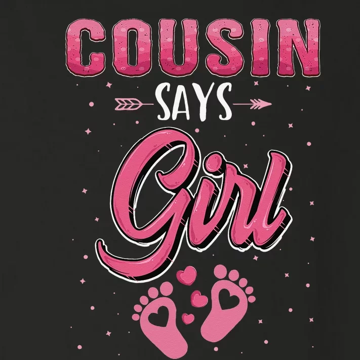 Gender reveal Cousin says baby matching family set Toddler Long Sleeve Shirt