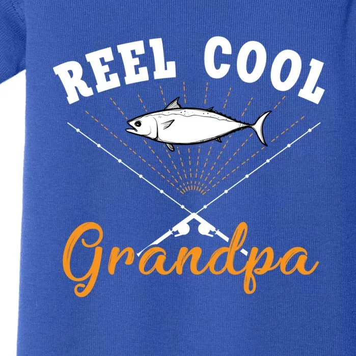 Great Reel Cool Grandpa Fishing Gift Baby Bodysuit