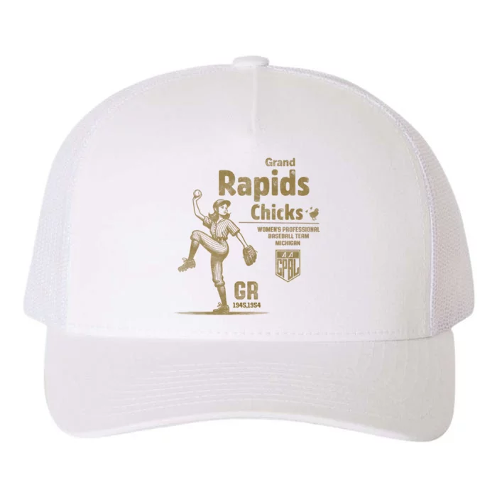 Grand Rapids Chicks Professional Women Baseball Yupoong Adult 5-Panel Trucker Hat